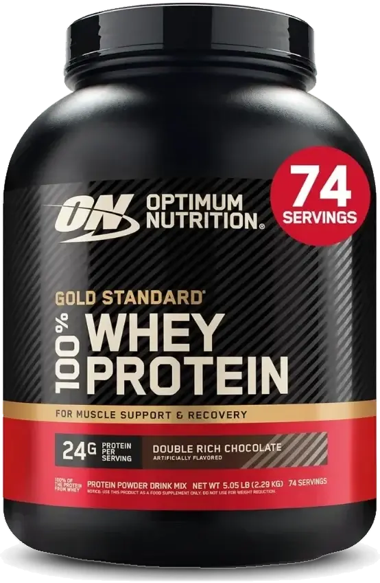 Optimum Nutrition 100% Whey Gold Standard Double Rich Chocolate 5lb pack