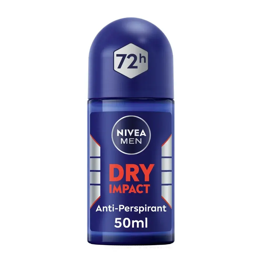 Nivea Nv303 Antiperspirant Roll-on for Men, Dry Impact, 50mL pack