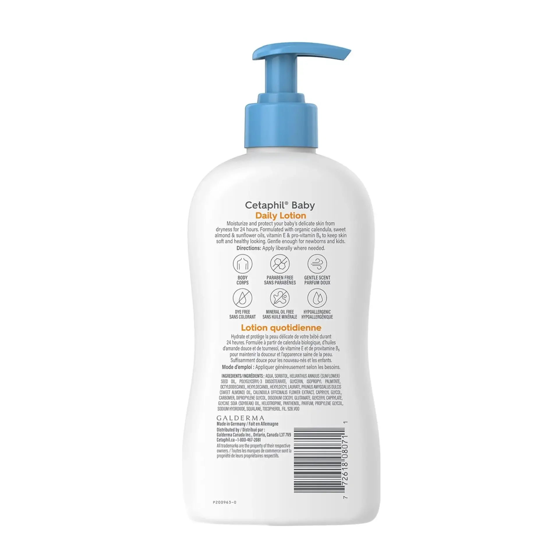 Cetaphil Baby Calendula Daily Gentle Moisturising Lotion with Pump 400ml