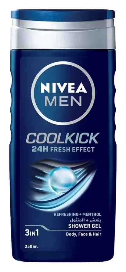 Nivea Nv602 Cool Kick Shower Gel Men 250mL pack