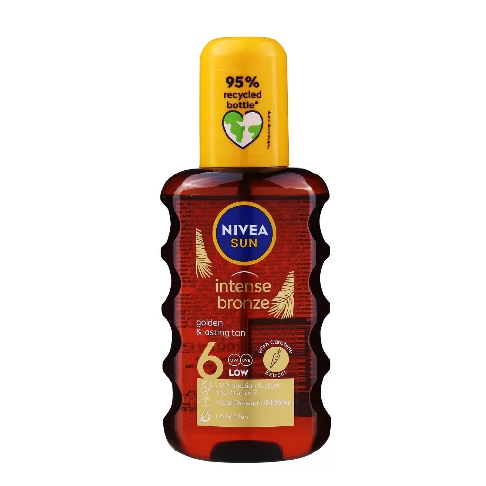 Nivea Nv851 Sun Carotenne Tan Oil Spf6 Spray 200mL pack
