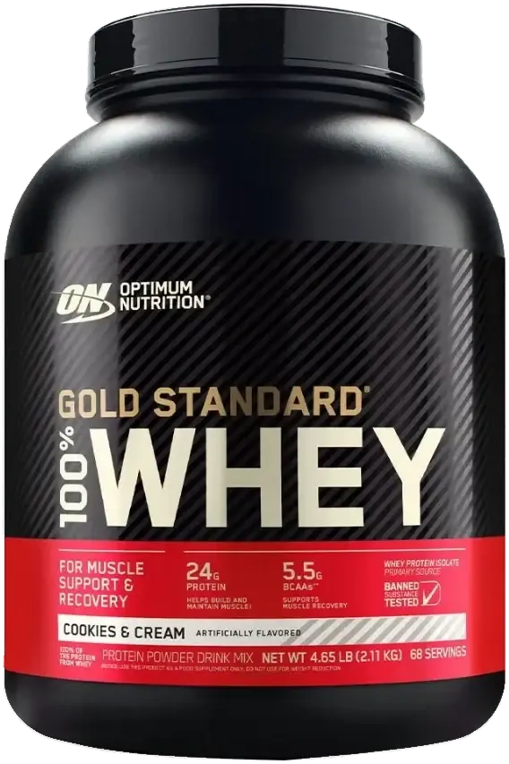 Optimum Nutrition 100% Whey Gold Standard Cookies & Cream 5Lb pack