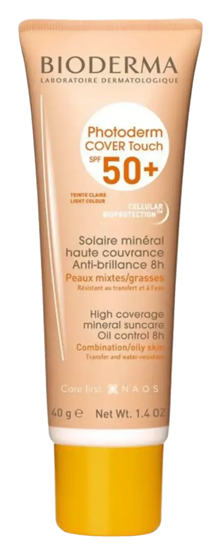 Bioderma Photoderm Cover Touch SPF50+ Light Tinted Sunscreen Foundation 40g