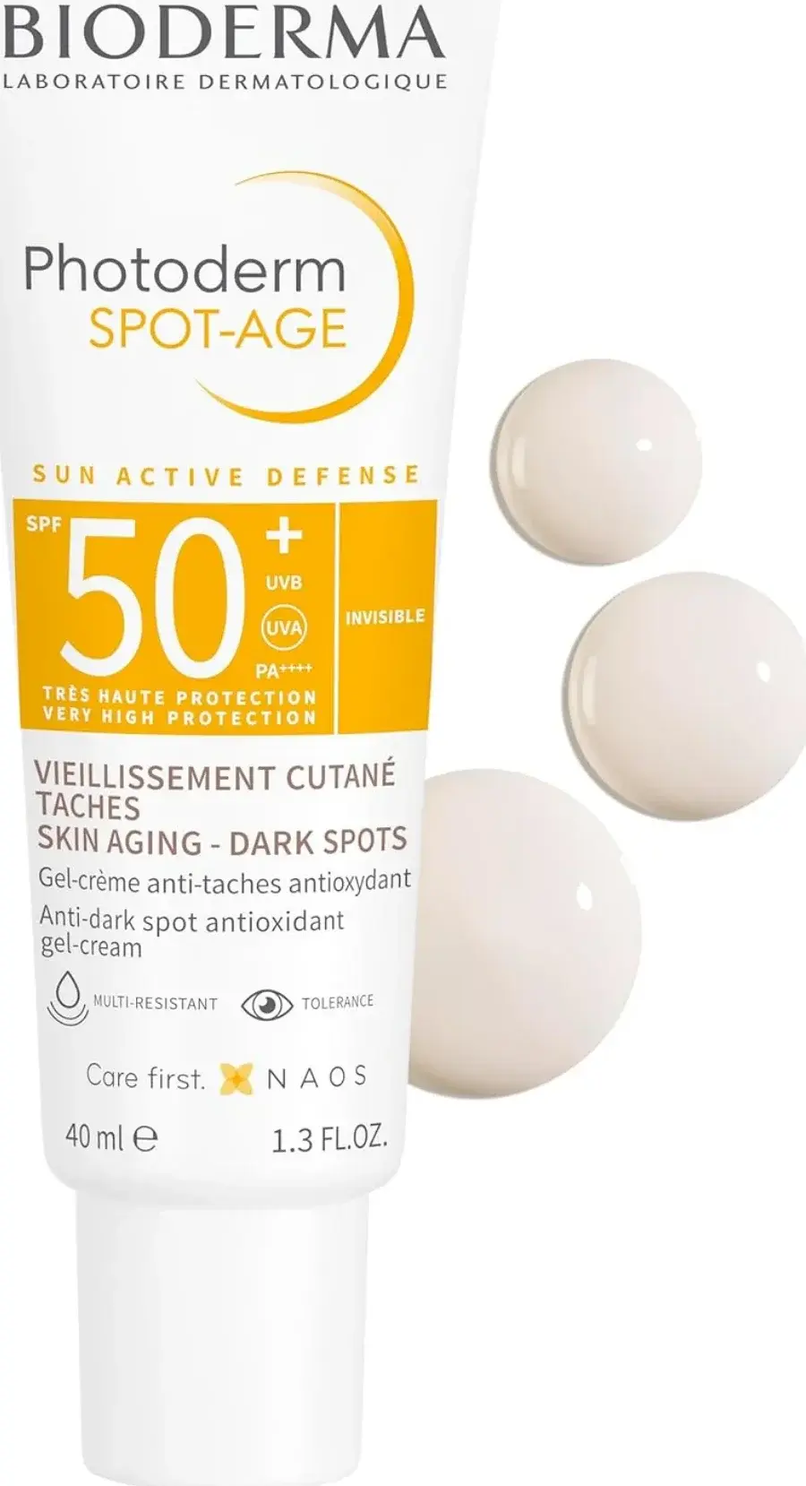 Bioderma Photoderm Spot-Age SPF50+ Anti-Dark Spot Sunscreen Gel-Cream 40ml pack