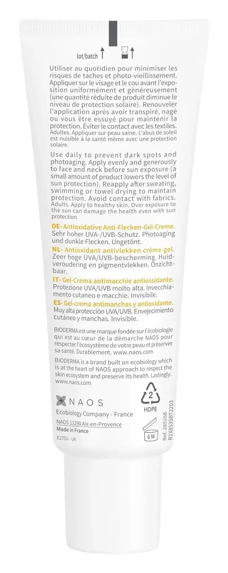 Bioderma Photoderm Spot-Age SPF50+ Anti-Dark Spot Sunscreen Gel-Cream 40ml
