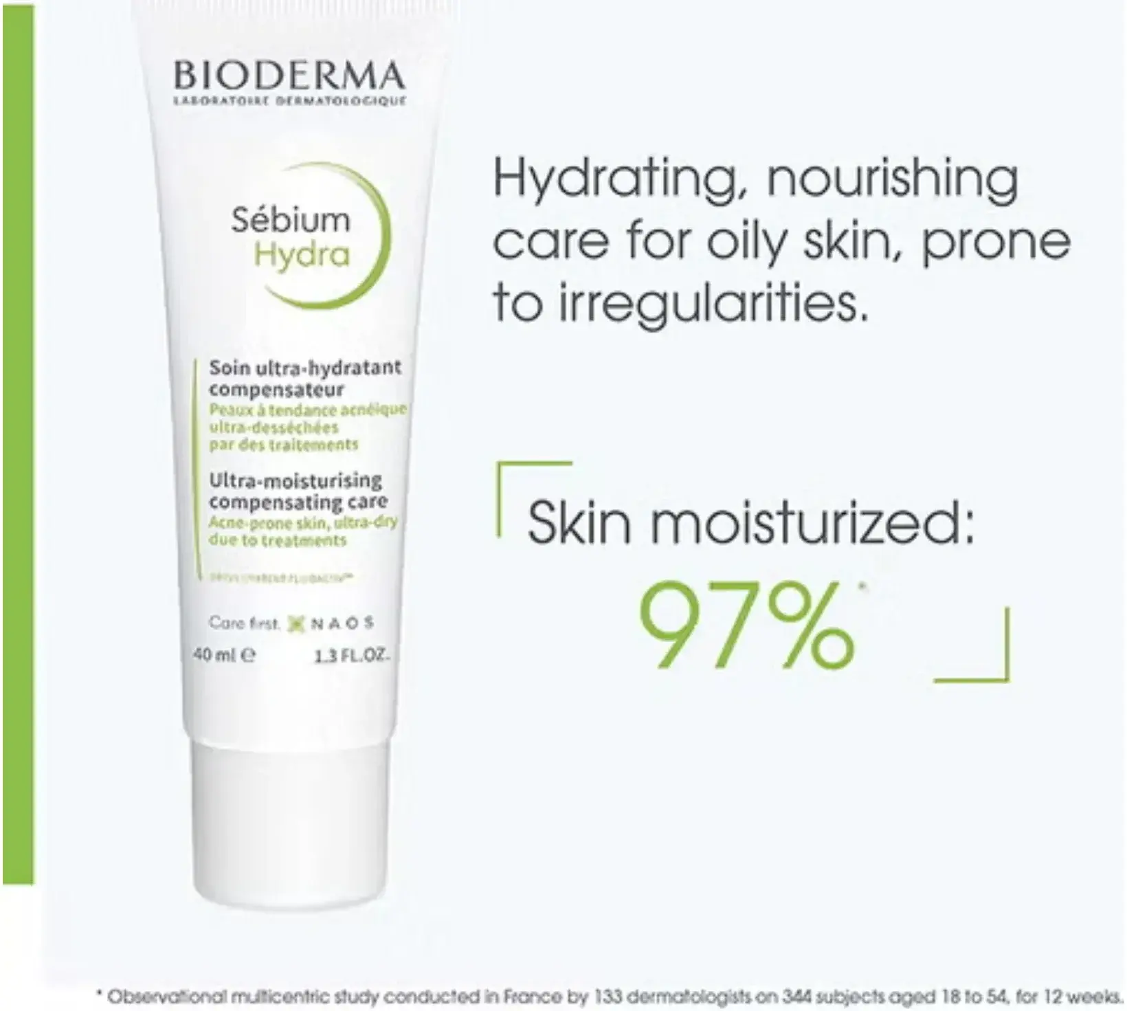 Bioderma Sebium Hydra Ultra Moisturising Cream for Oily Acne-Prone Skin 40ml