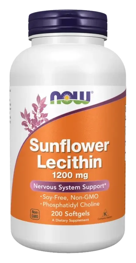Now Sunflower Lecithin 1200Mg Softgels 200S pack