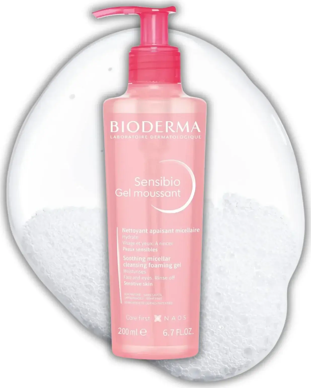 Bioderma Sensibio Soothing Micellar Cleansing Foaming Gel for Sensitive Skin 200ml