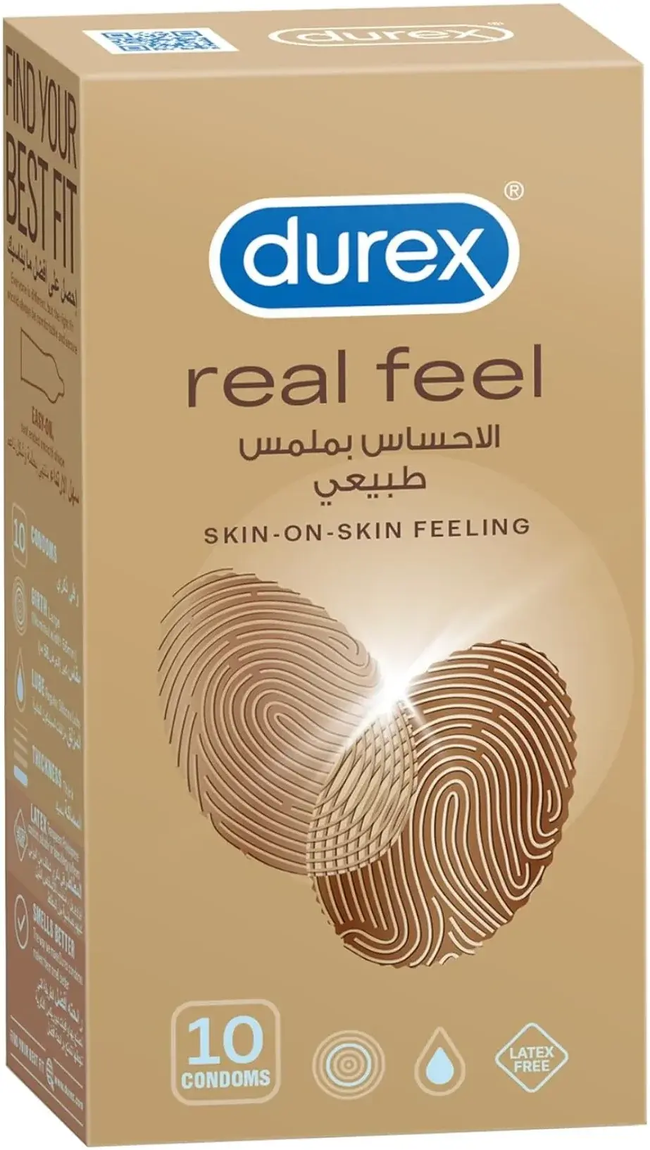 Durex Real Feel Non-Latex Natural Sensation Condoms 10s pack