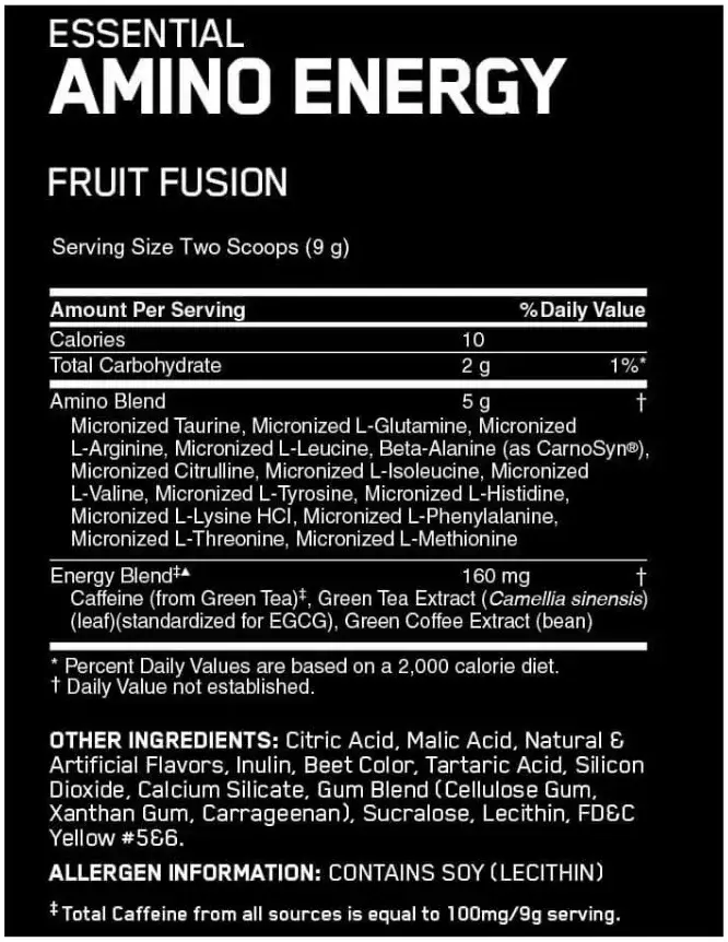 Optimum Nutrition Essential Amino Energy Fruit Fusion 270GM