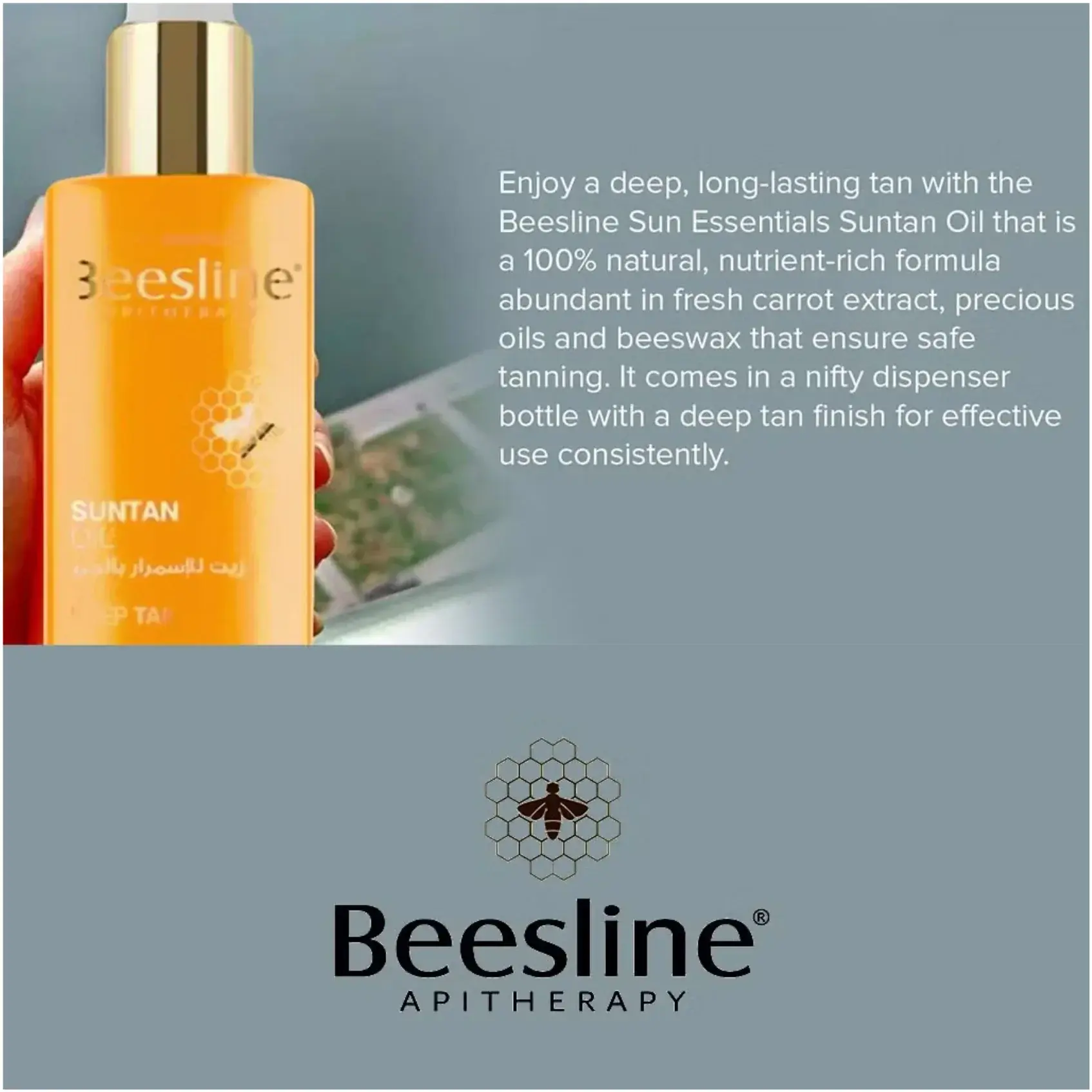 Beesline Sun Tan Body Oil Deep Tanning 200ml