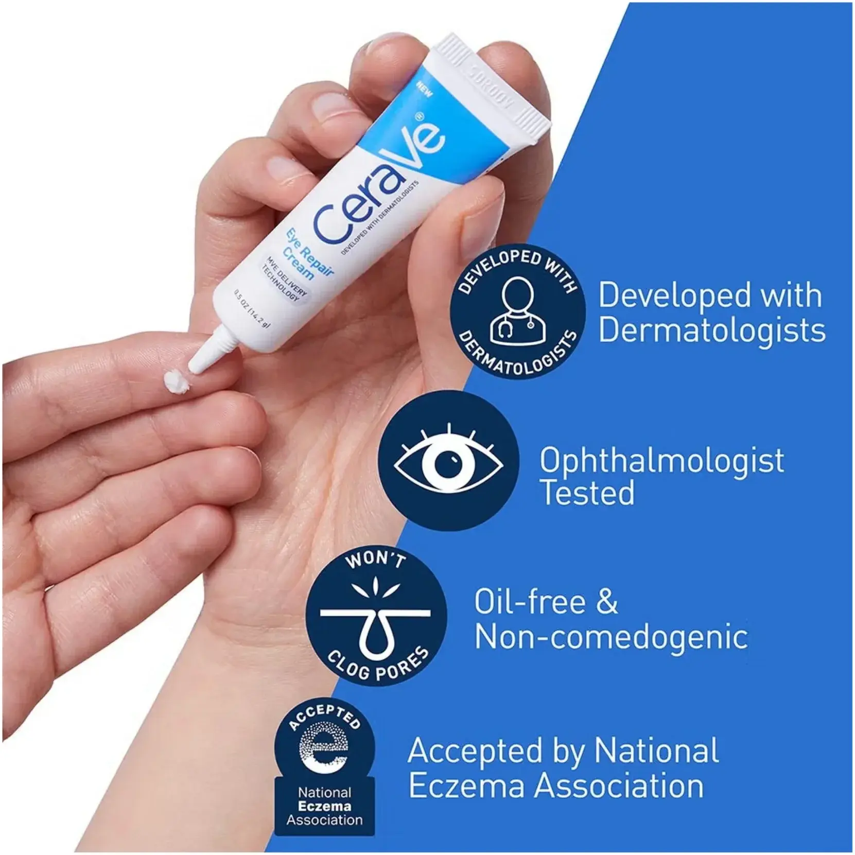 CeraVe Eye Repair Cream for Dark Circles & Puffiness 14ml