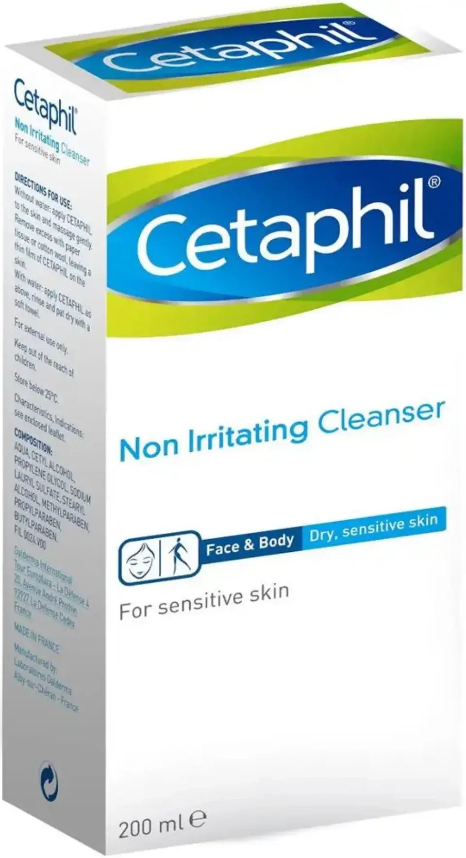 Cetaphil Non-Irritating Gentle Daily Face & Body Cleanser 200ml pack
