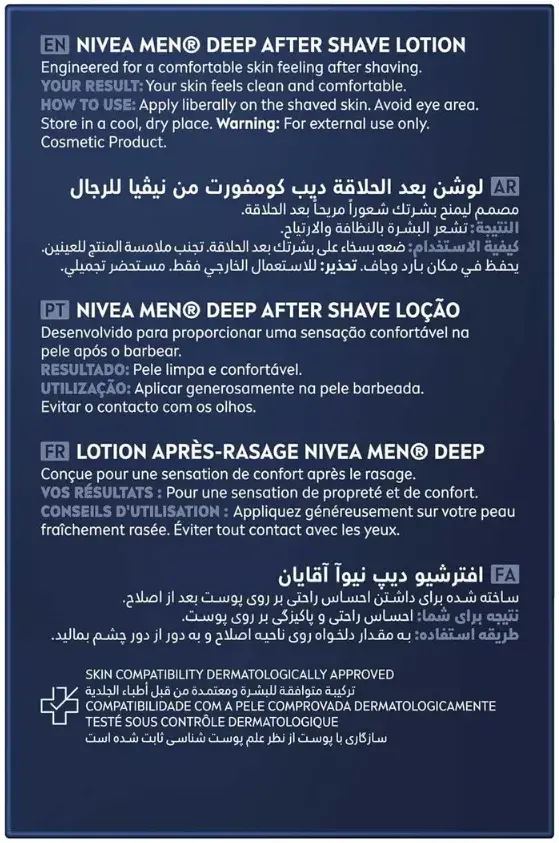 Nivea Deep After Shave Lotion 100Ml