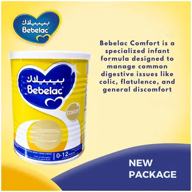 Bebelac Comfort Formula Milk For 0-12 Months Infants 400G